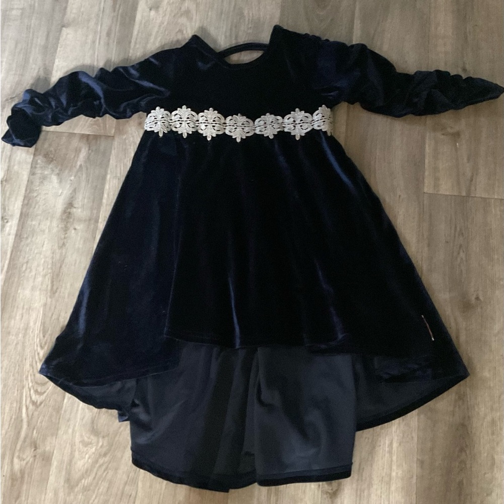pipsqueak’s boutique high low dress navy size 6.